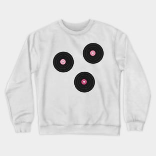 pink records Crewneck Sweatshirt